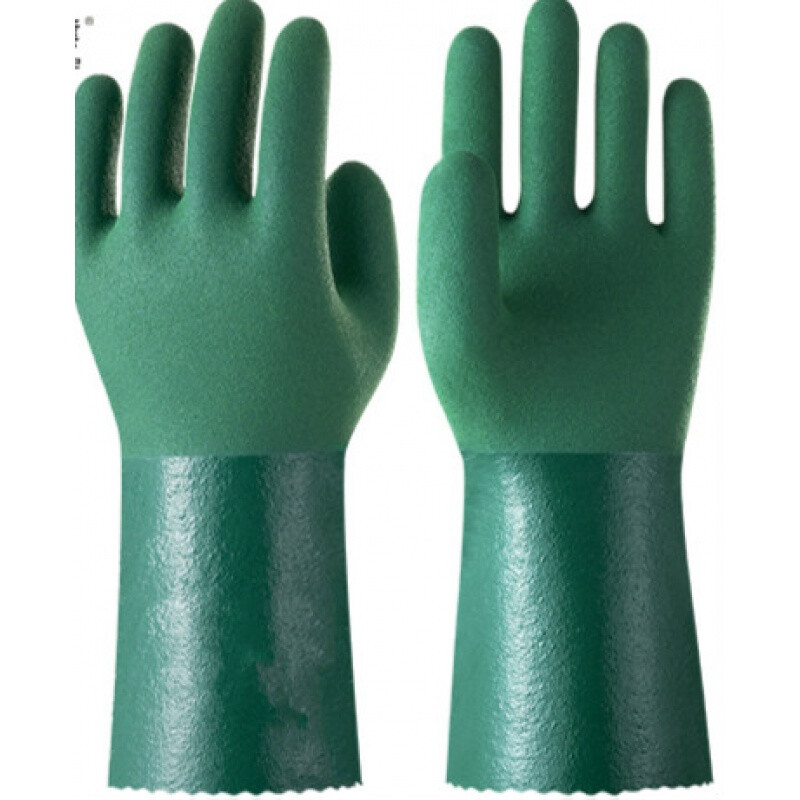NBR丁腈339W墨绿色劳保手套 全防护工业伙伴