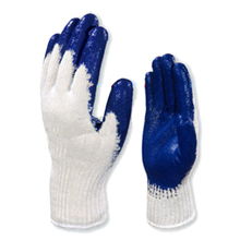 乳胶涂层针织棉手套201960 西宁安捷劳动保护下的专业选择